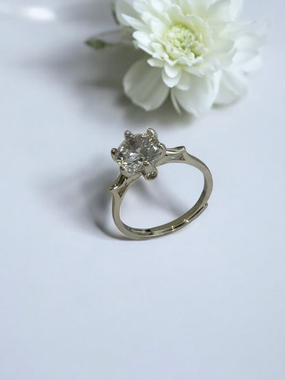 SILVER DIAMOND RYLAND RING
