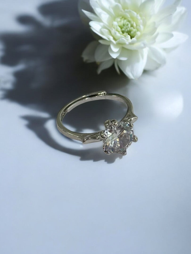 SILVER DIAMOND RYLAND RING