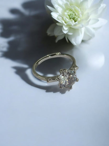 SILVER DIAMOND RYLAND RING