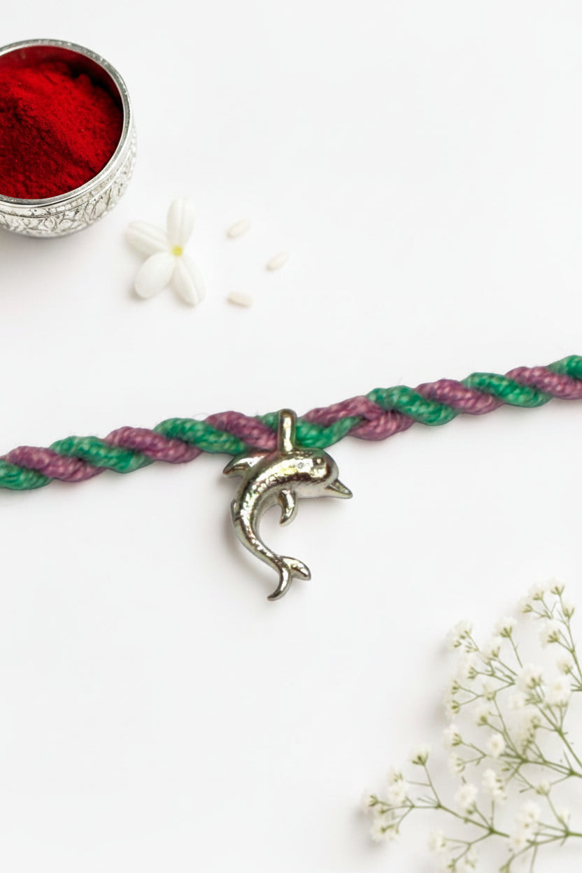 DOLPHIN AMELIA SILVER RAKHI