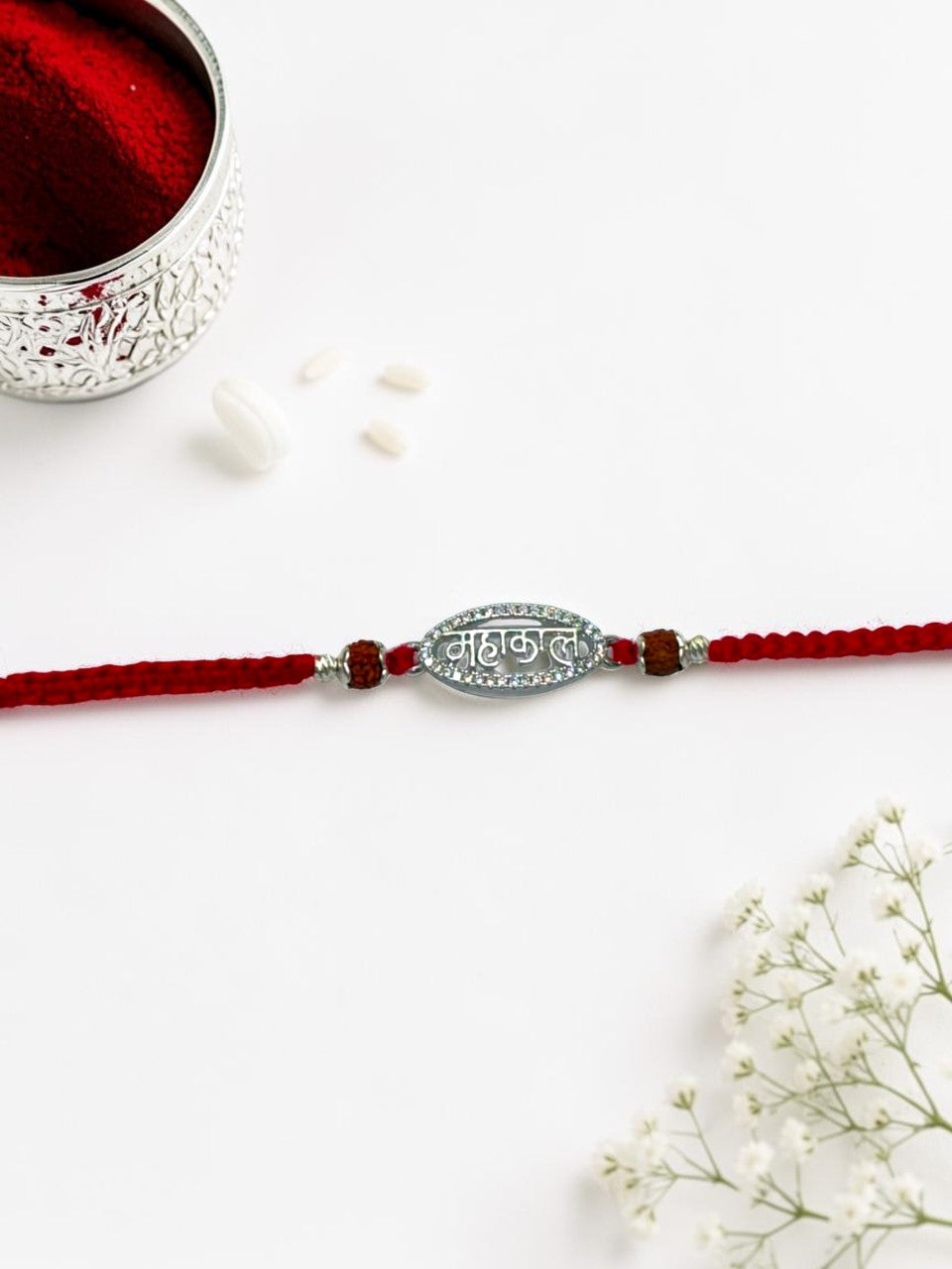 DIAMOND MAHAKAL BABITA SILVER RAKHI