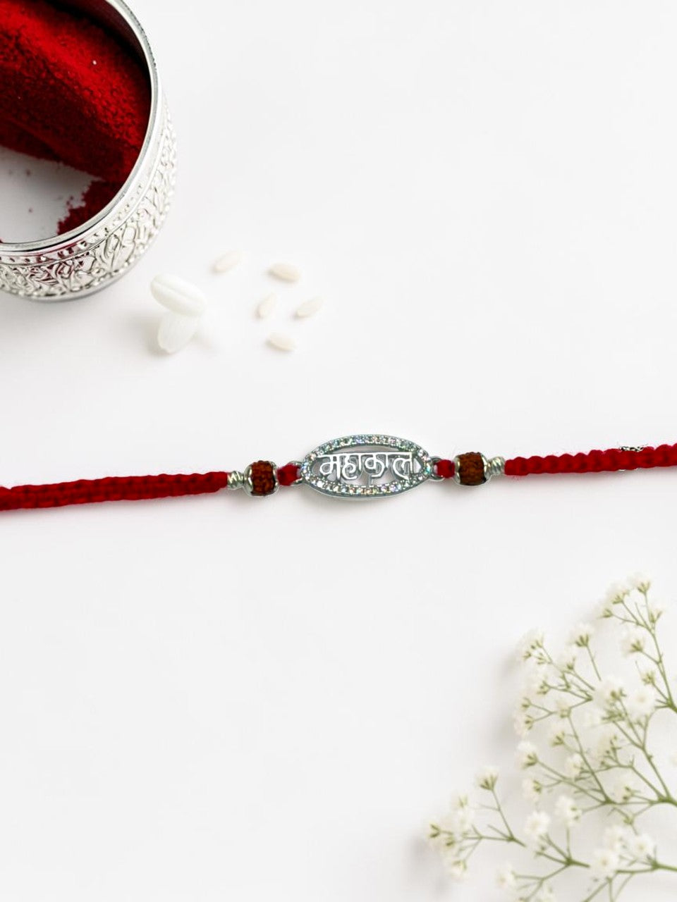 DIAMOND MAHAKAL BABITA SILVER RAKHI