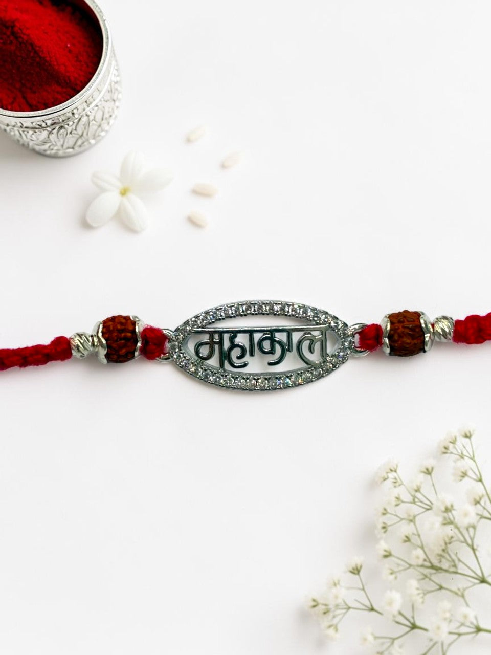 DIAMOND MAHAKAL BABITA SILVER RAKHI