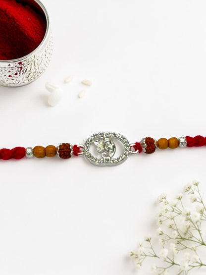 GANESH CHARLI SILVER RAKHI