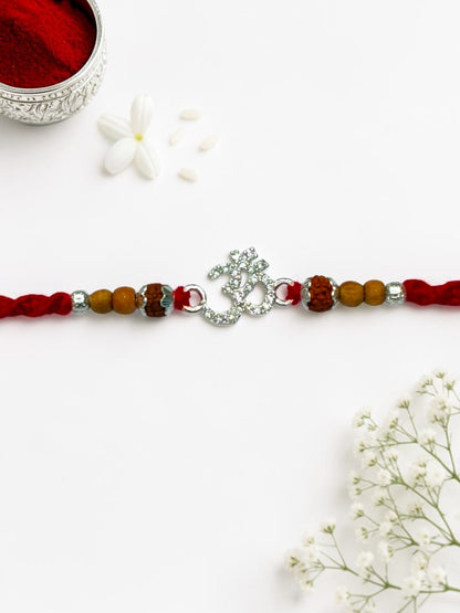 OM DIAMOND RACHEL SILVER RAKHI