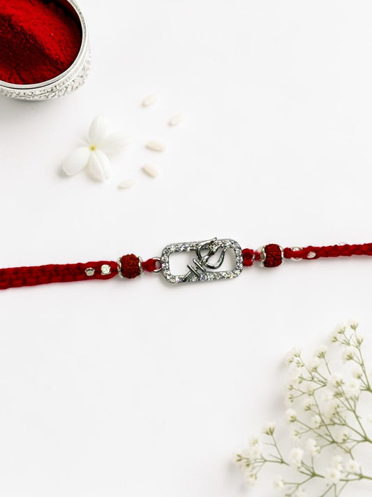 TRISHUL ALPANA SILVER RAKHI