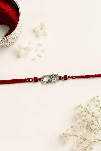 TRISHUL ALPANA SILVER RAKHI