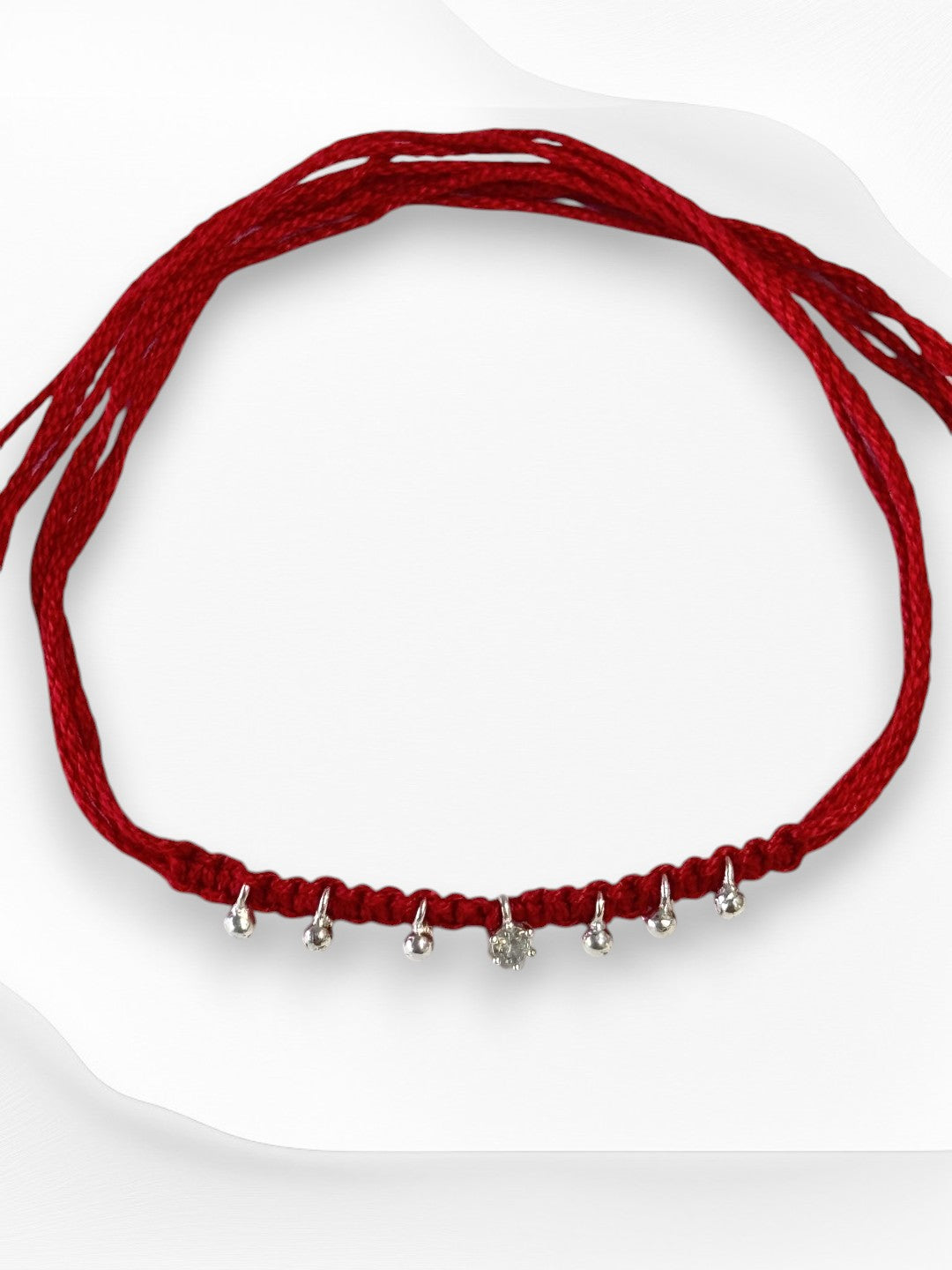 SINGLE DIAMOND SHRISHTI PURE SILVER RAKHI
