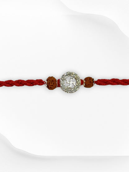 SWASTIK SUNITA PURE SILVER RAKHI