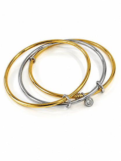 DUAL TONE  CHARM BREEZE BRACELET