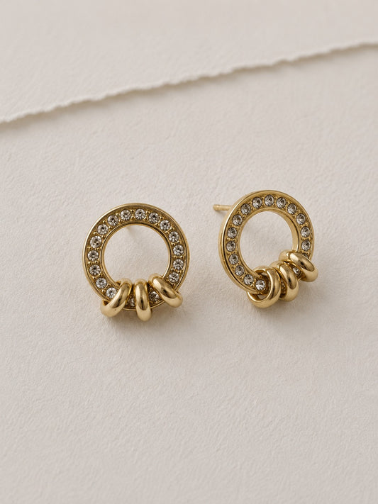 GOLDEN DIAMOND DANIEL EARRINGS