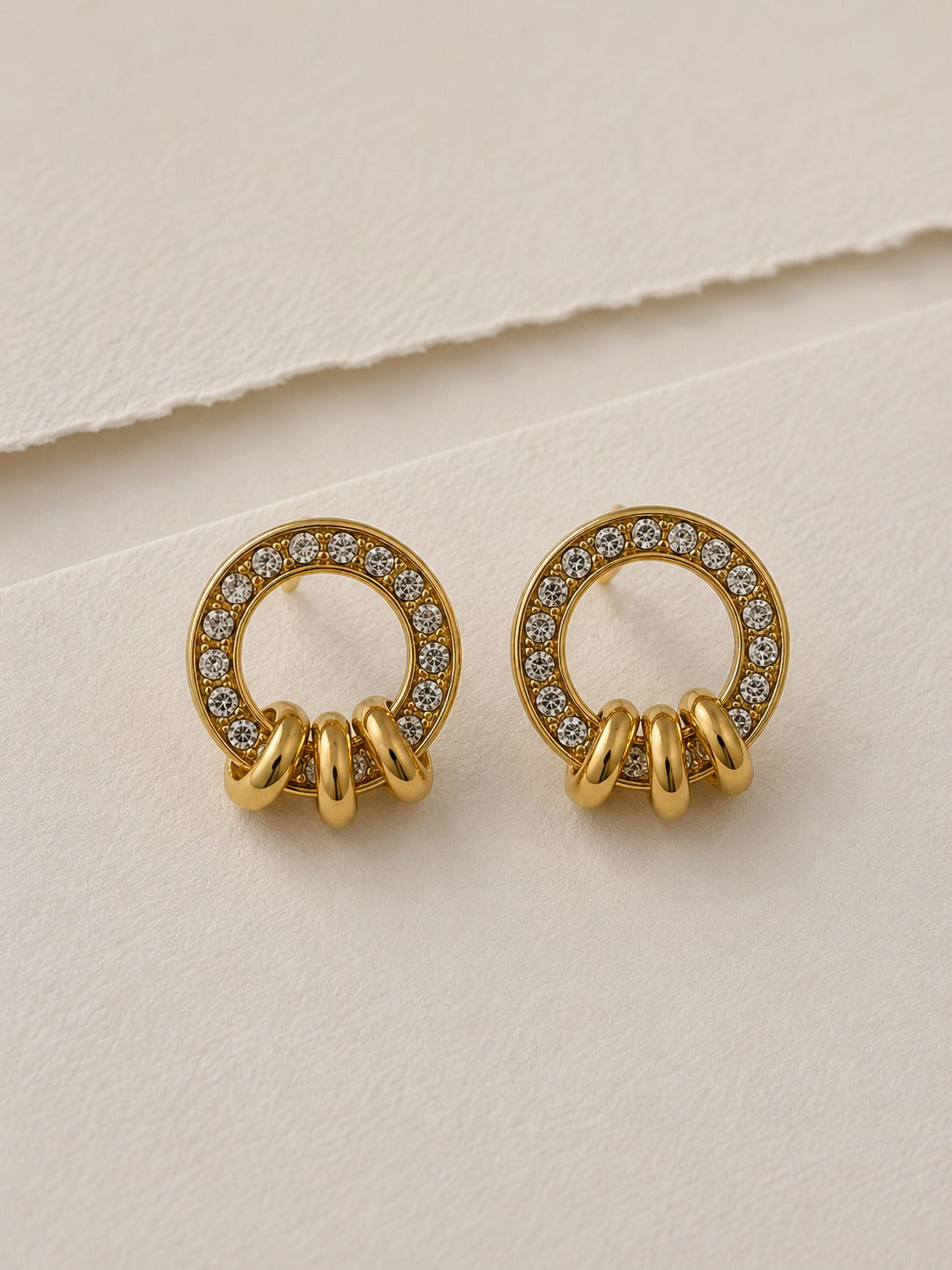 GOLDEN DIAMOND DANIEL EARRINGS