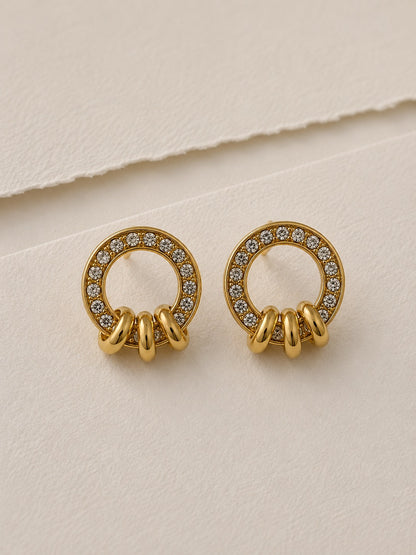 GOLDEN DIAMOND DANIEL EARRINGS
