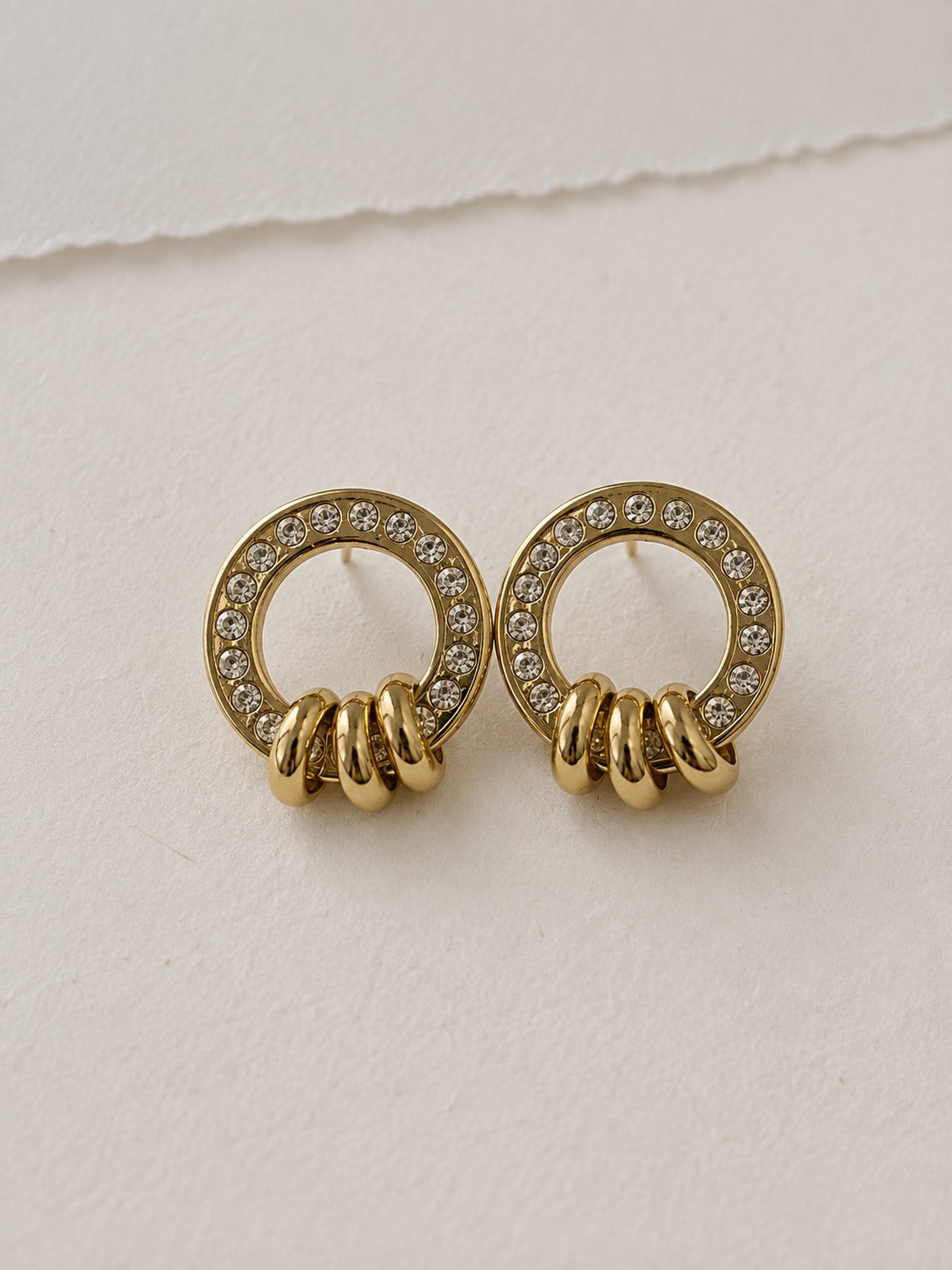 GOLDEN DIAMOND DANIEL EARRINGS