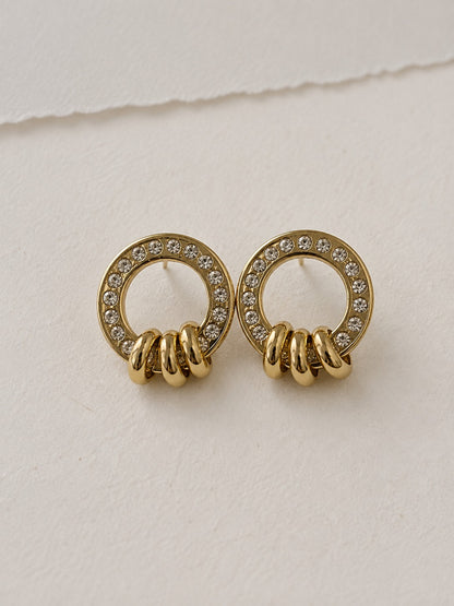 GOLDEN DIAMOND DANIEL EARRINGS