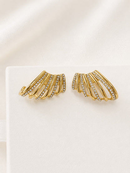 GOLDEN DIAMOND LUCAS EARRINGS