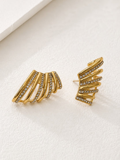 GOLDEN DIAMOND LUCAS EARRINGS
