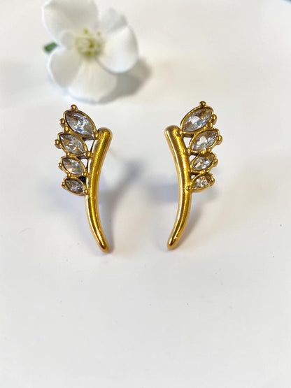 GOLDEN DIAMOND MARRIE EARRINGS