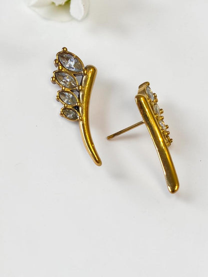 GOLDEN DIAMOND MARRIE EARRINGS