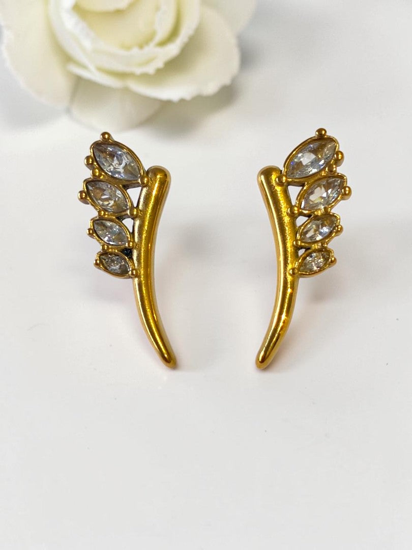 GOLDEN DIAMOND MARRIE EARRINGS