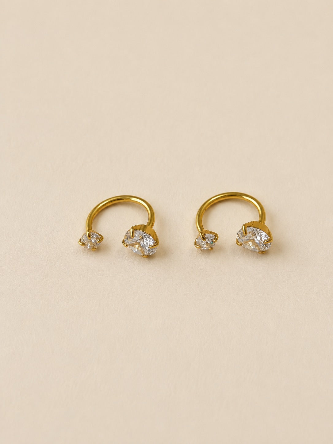 GOLDEN DIAMOND NOAH EARRINGS