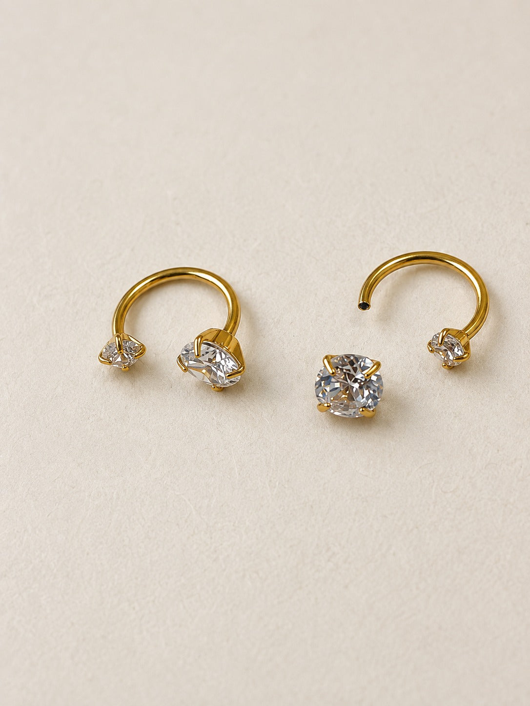 GOLDEN DIAMOND NOAH EARRINGS