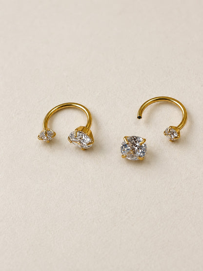 GOLDEN DIAMOND NOAH EARRINGS