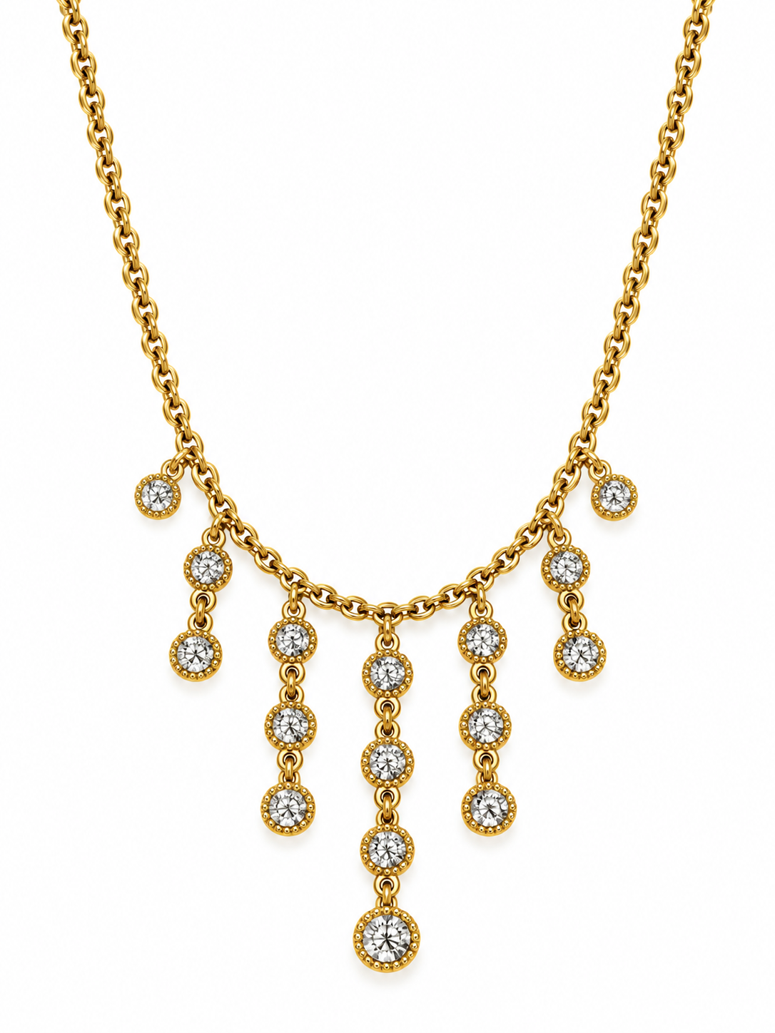 GOLDEN DIAMOND SARAHI NECKLACE