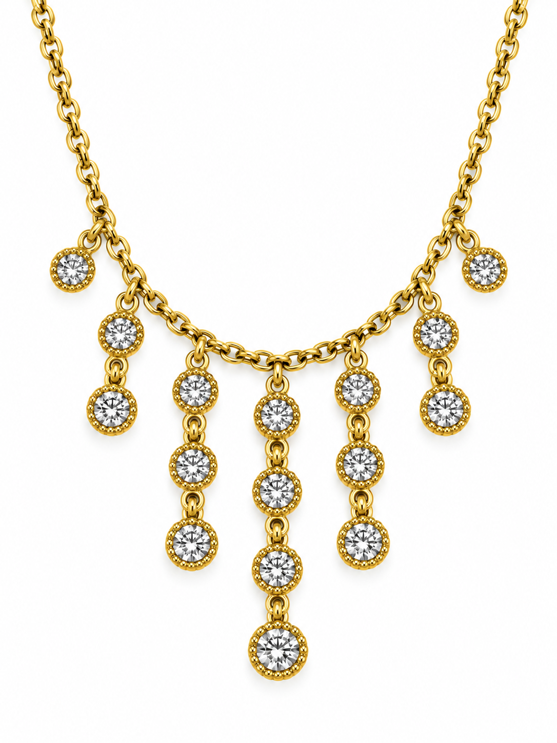 GOLDEN DIAMOND SARAHI NECKLACE