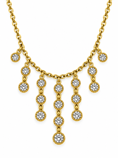 GOLDEN DIAMOND SARAHI NECKLACE