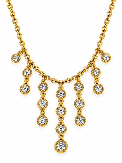 GOLDEN DIAMOND SARAHI NECKLACE