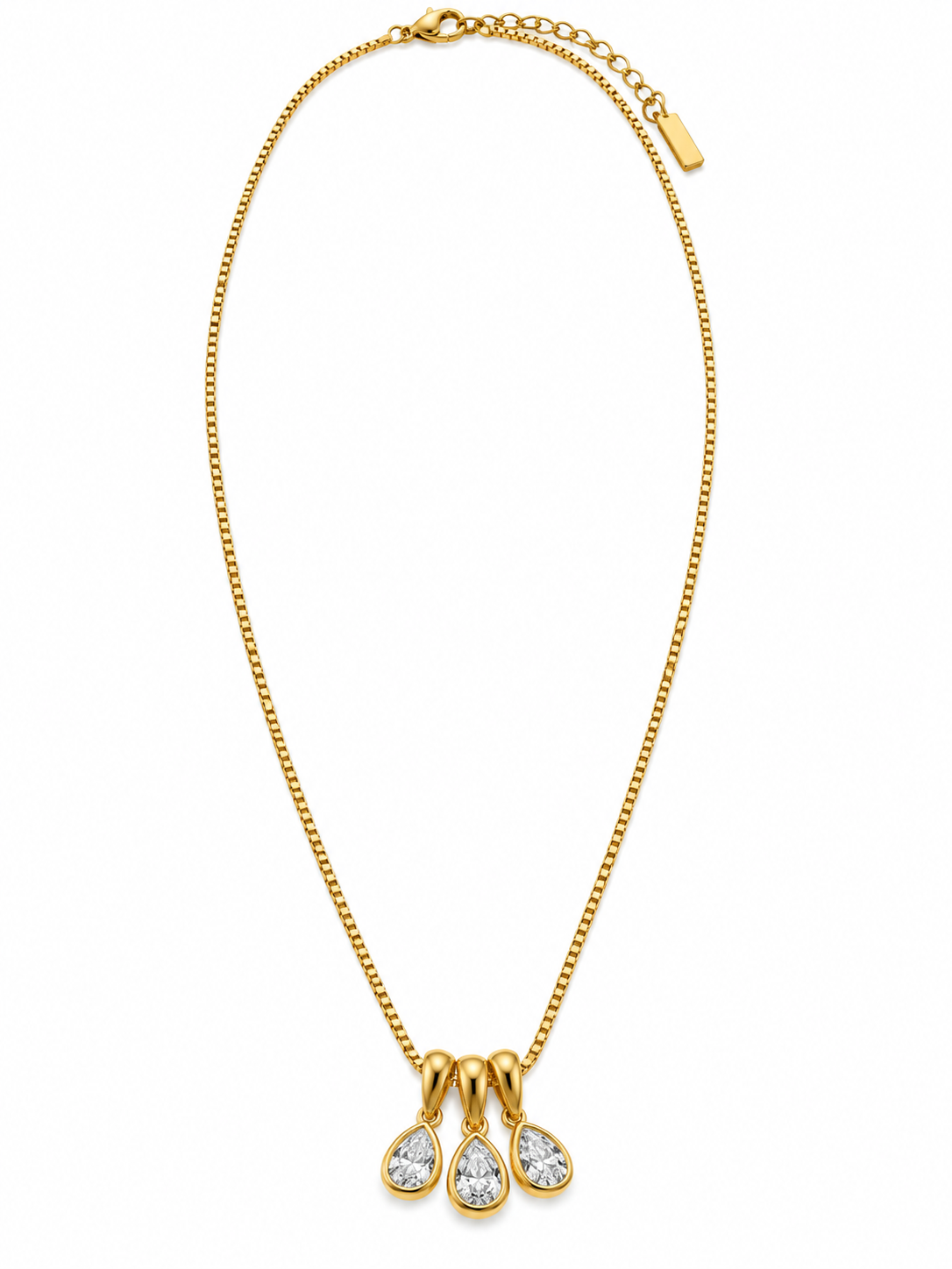 GOLDEN DROP DIAMOND ANAYAH NECKLACE