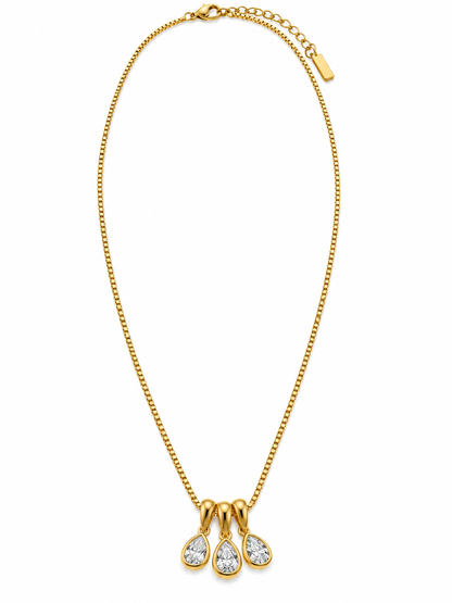 GOLDEN DROP DIAMOND ANAYAH NECKLACE