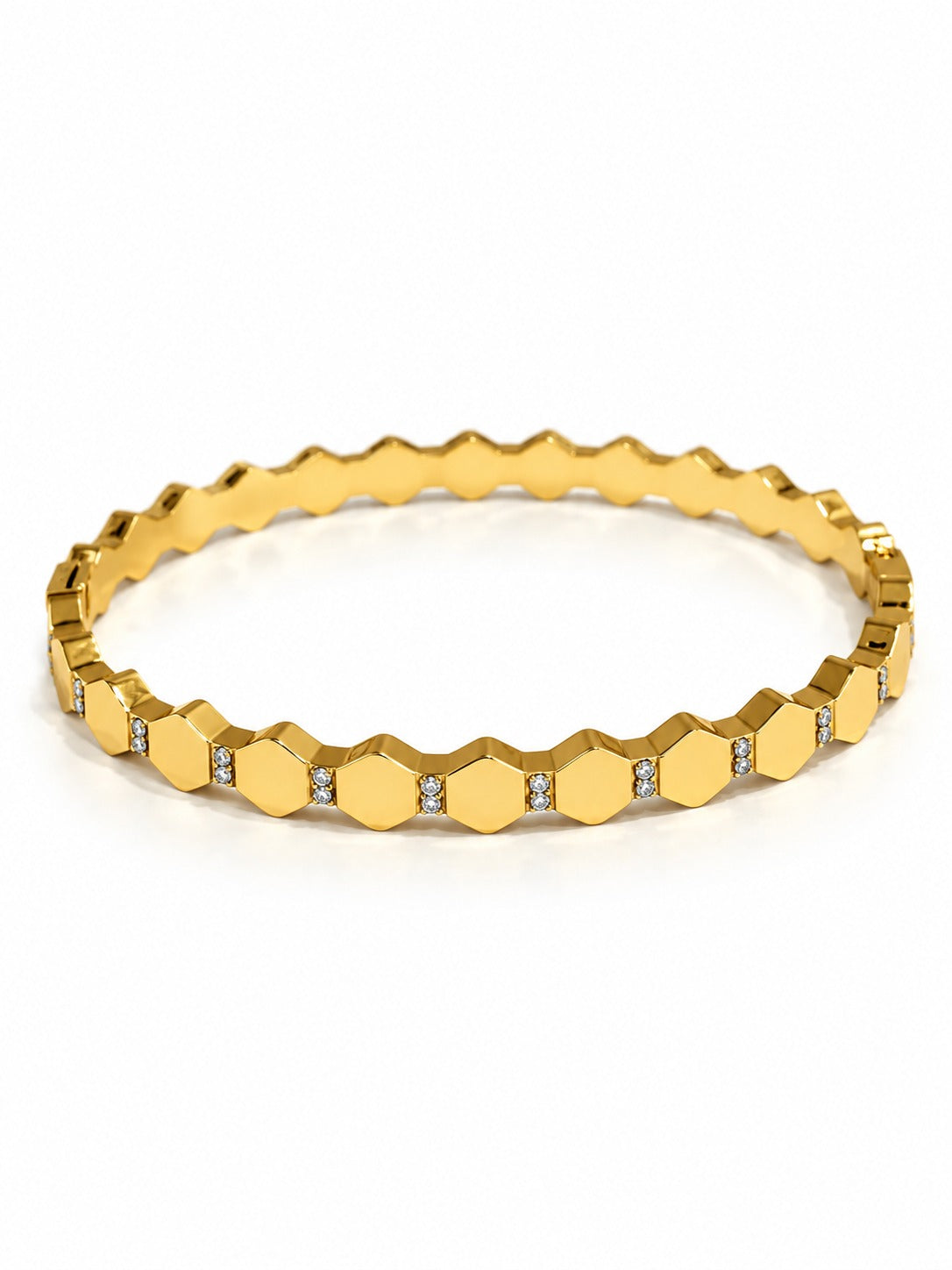 GOLDEN HEXAGONAL JESSICA BABY BRACELET