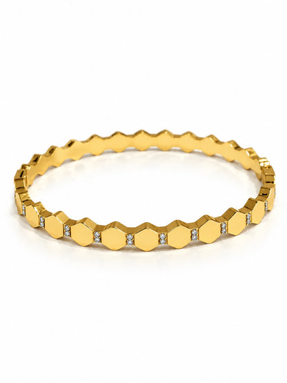 GOLDEN HEXAGONAL JESSICA BABY BRACELET