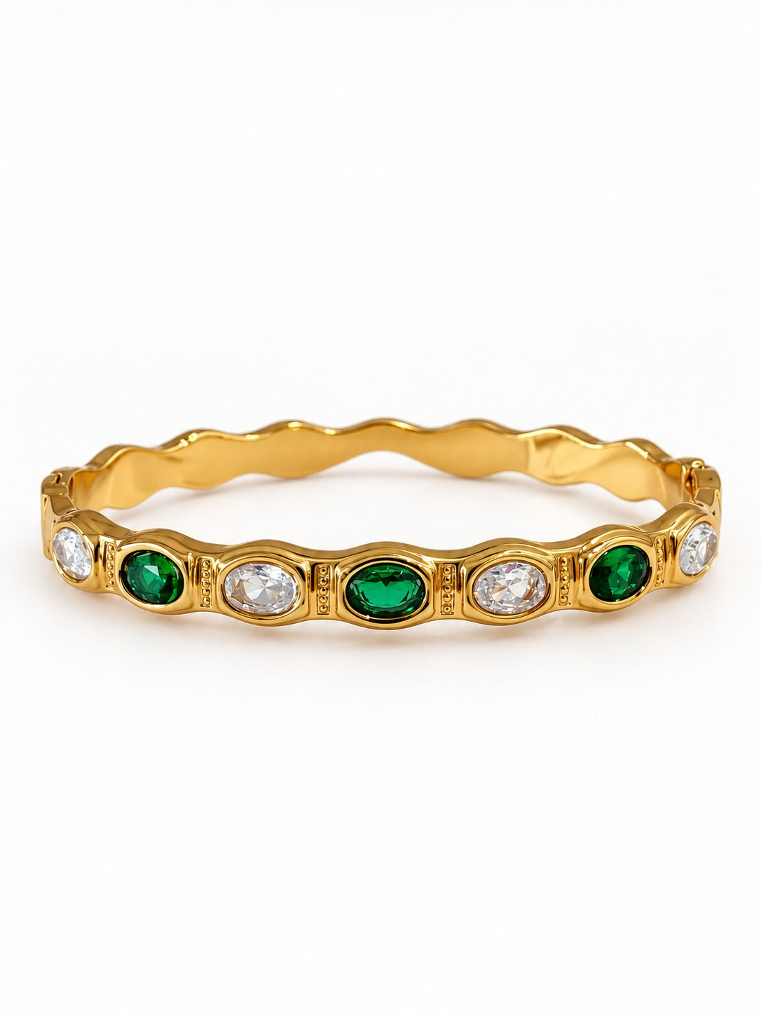 GREEN STONE ASHLEY BRACELET