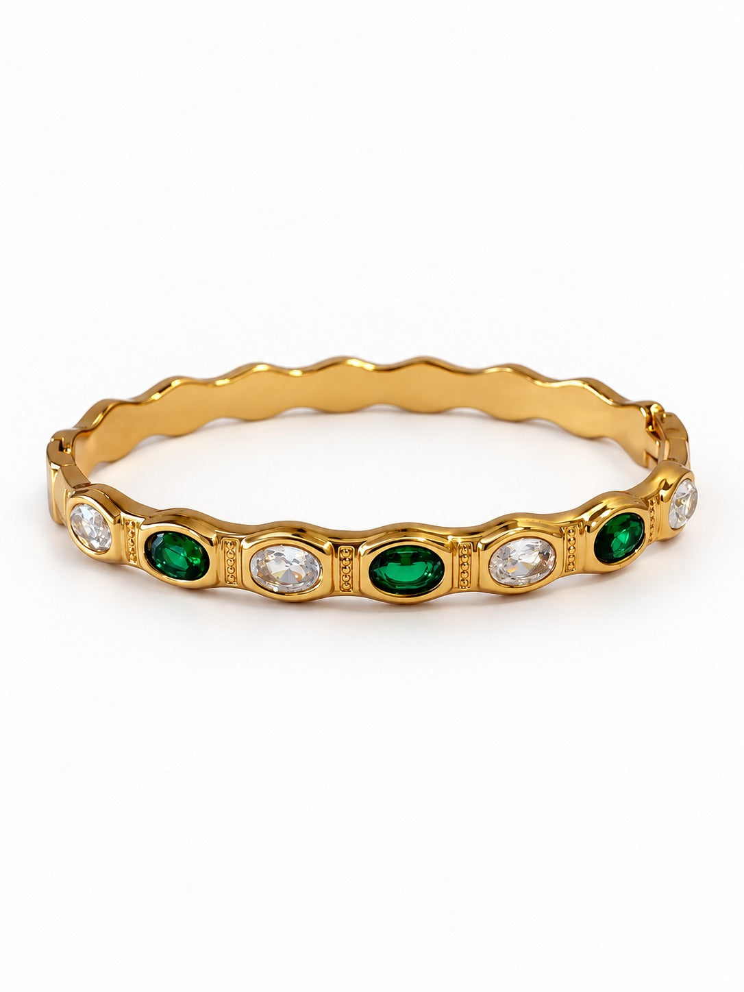 GREEN STONE ASHLEY BRACELET