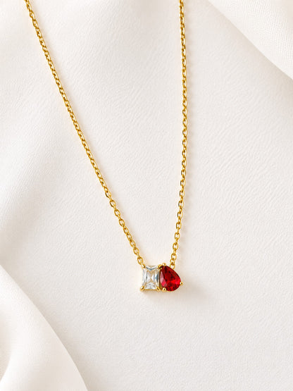 RED DROP DIAMOND SONNY NECKLACE
