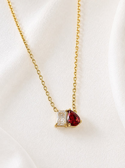 RED DROP DIAMOND SONNY NECKLACE
