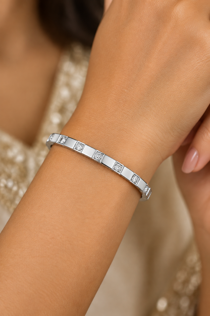 SILVER DIAMOND ADIRA BRACELET