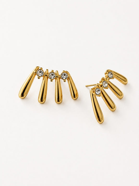 GOLDEN DIAMOND KATIE EARRINGS
