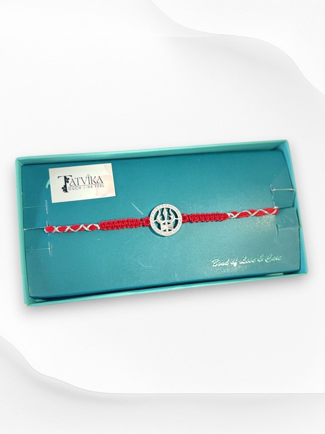 TRISHUL DAMRU TRIPTI PURE SILVER RAKHI