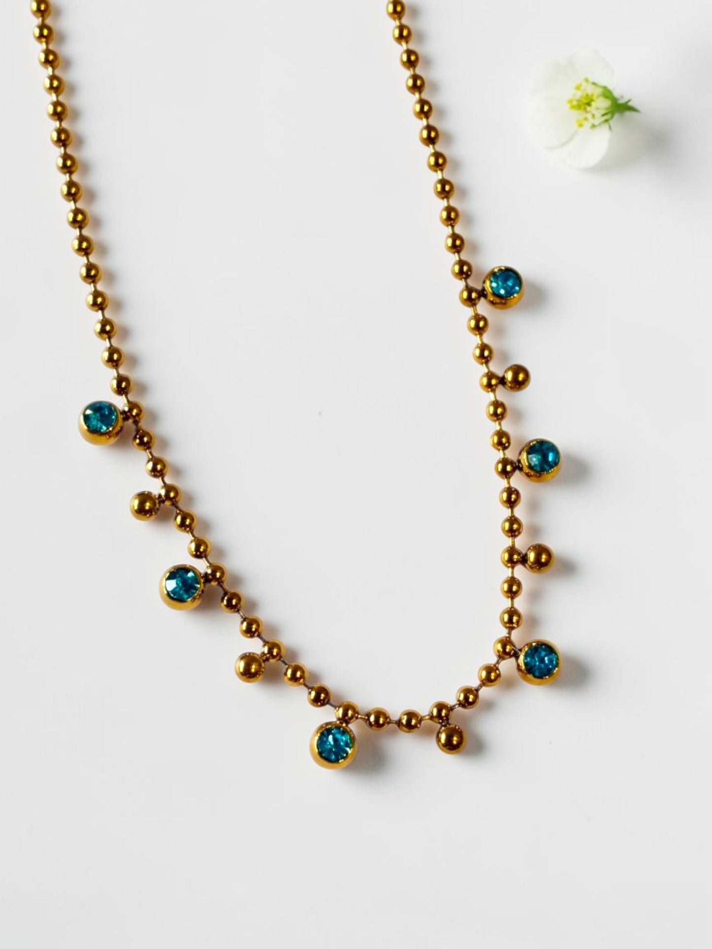 TURQUOISE BLUE RAYA NECKLACE