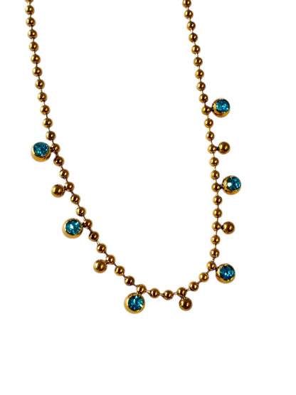 TURQUOISE BLUE RAYA NECKLACE