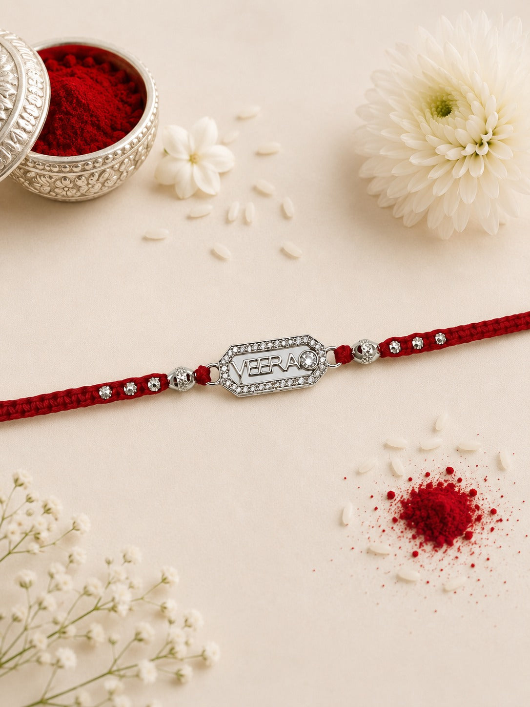 VEERA ANANYA PURE SILVER RAKHI