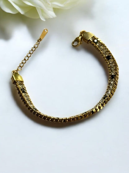 WHITE BLACK HAROLD BRACELET