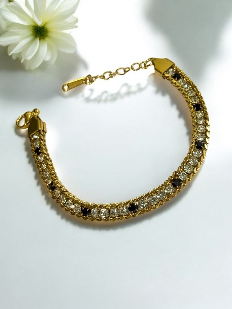 WHITE BLACK HAROLD BRACELET