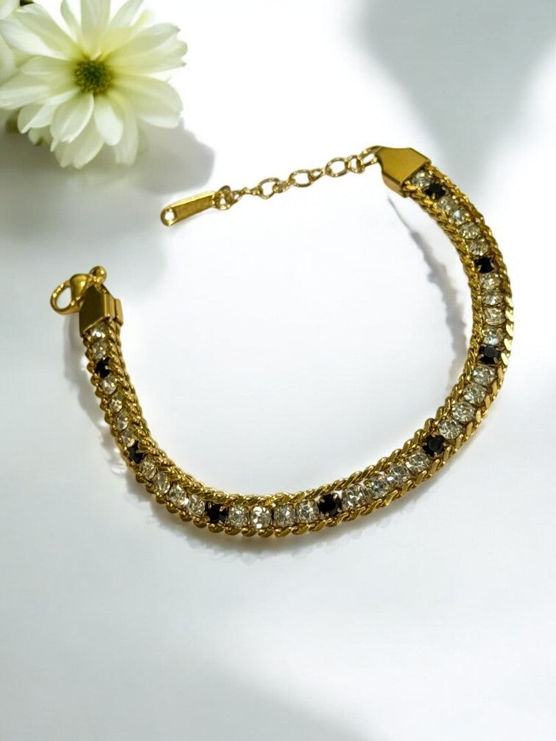 WHITE BLACK HAROLD BRACELET