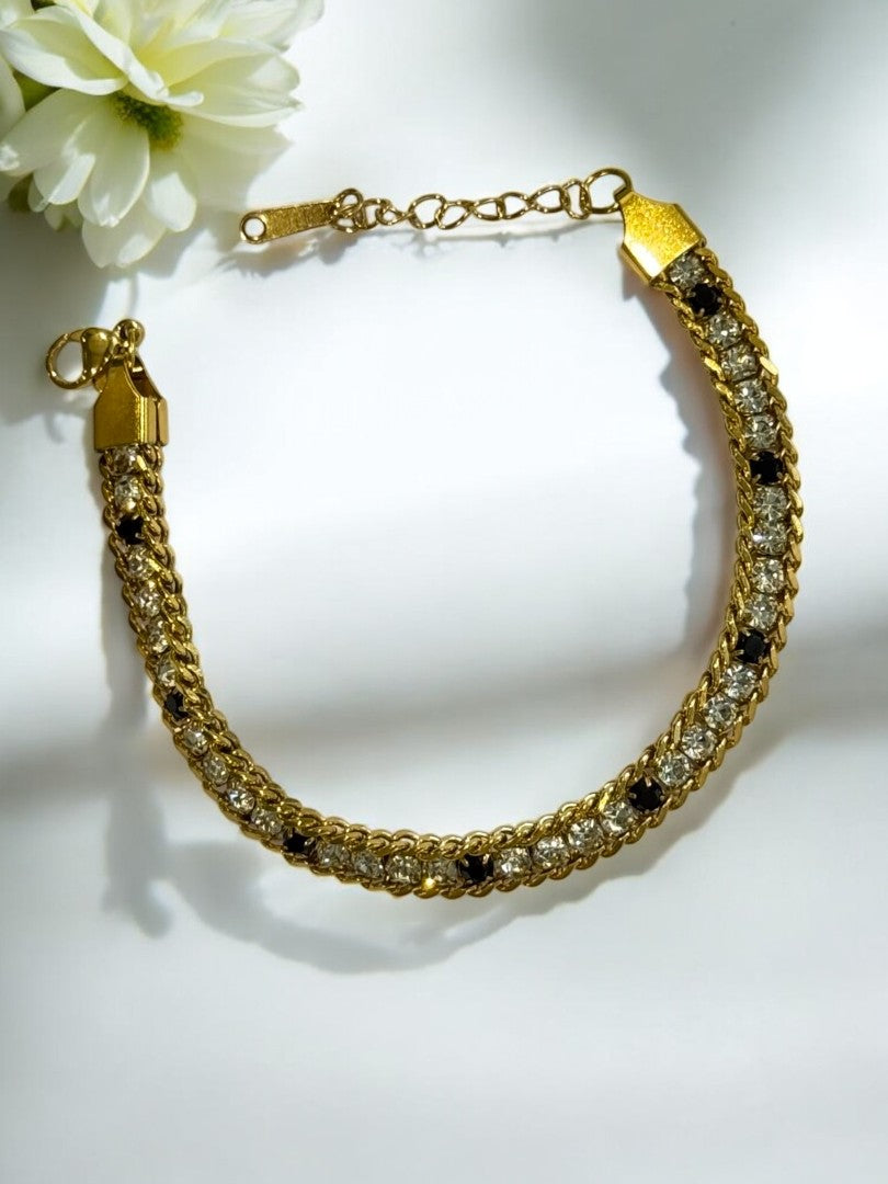 WHITE BLACK HAROLD BRACELET