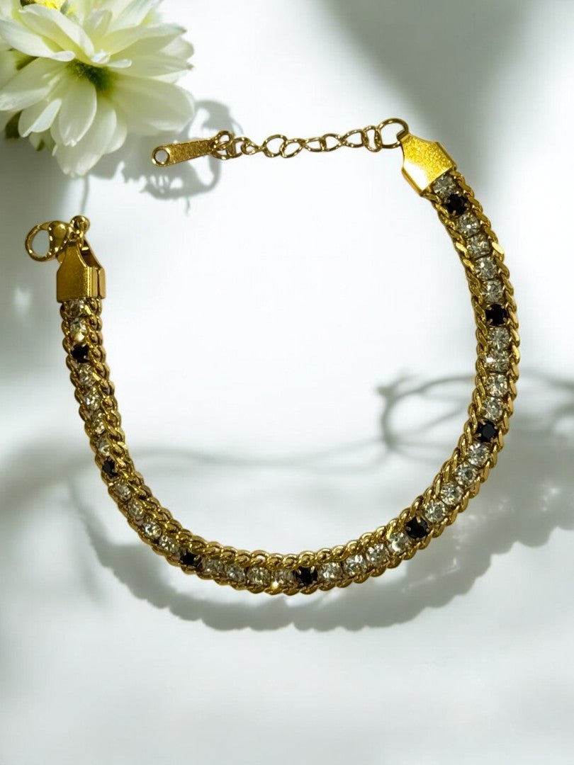 WHITE BLACK HAROLD BRACELET